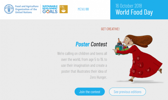 World Food Day 2018 Poster contest (Age 5-19)